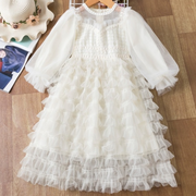 Long Sleeve Party Ruffle Dress