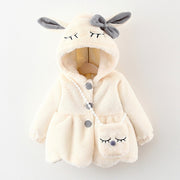 Cute Rabbit Ears Plush Jacket