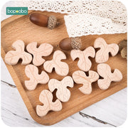 10PCS Wooden Star Beads