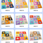 11.8 x 11.8 x 0.4in Cartoon Animal EVA Foam Play Mat