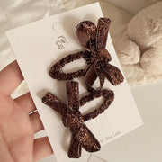 2PCS Kids Glitter Bow Hair Clips