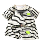 2Pcs Fashion Children Short Sleeve and Shorts Set 