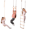 3-in-1 Kids Swing & Climbing Set – Rope Ladder, Gymnastic Rings & Disc Swing for Indoor & Outdoor Play