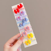 40PCS/10PCS Elastic Flower Hair Bands for Girls