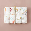 4PCS/Set Baby Muslin Swaddle Blankets