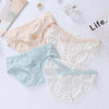 4 Pieces Women Cotton Low Waist Pregnancy Panties