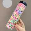 40/10 piezas de bandas elásticas para el cabello con flores para niñas - Ligas de cabello lindas para niños para fiestas de cumpleaños o uso diario