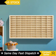 80-Grid Wood Display Shelf for 1:64 Hot Wheels