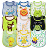 9pcs/set Baby Girl Boy Feeding Bibs