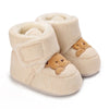 Plush Cartoon Walking Shoes for Babies in Winter and Autumn