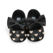 PU Leather Baby Moccasins - Bow Fringe Crib Shoes