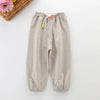 Pantalones para niños transpirables de algodón de verano 