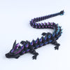 Crystal Dragon Fidget Toy – 3D Printed Articulated Dragon & Flexible Desk Collectible