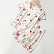 Girls Cherry Pajama Set 1-8Y