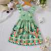 Girls Floral Print Summer Dress