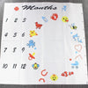 Baby Monthly Milestone Blanket – Soft Fleece Photo Prop with Memory Cards | 16 Designs | 0–12 Months