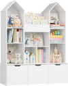 Kids Toy Storage Organizer with Castle Roof