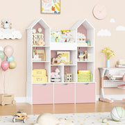 Kids Toy Storage Organizer with Castle Roof
