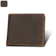Brown leather wallet on a white background