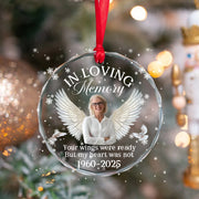 Personalized Angel Wings Memorial Ornament
