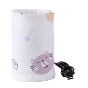 Portable USB Milk Bottle Warmer with Digital 5-Level Temperature Control (38°C–55°C)