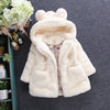 Winter Baby Girls' Faux Fur Hooded Coat