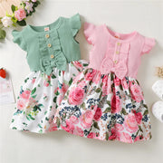 Little Girl Princess Dress: Floral Fashion (1-5 Years)