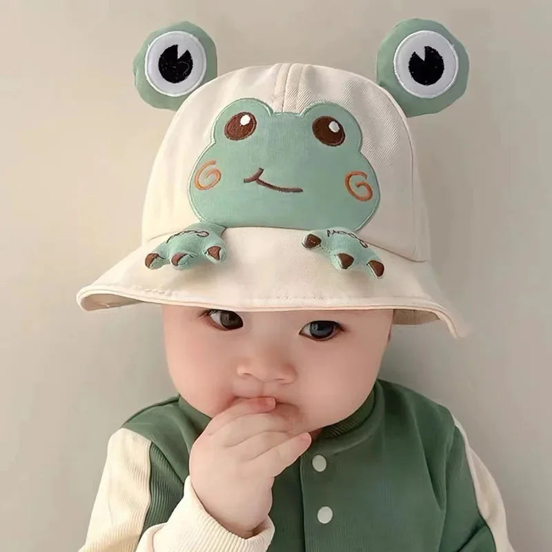 Cute Frog Baby Bucket Hat: Spring/Summer Fisherman Cap – 1lovebaby