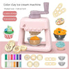 Kids DIY Color Clay Kitchen Maker Set – Ice Cream, Noodle & Burger Machine with 12 Colors & Molds