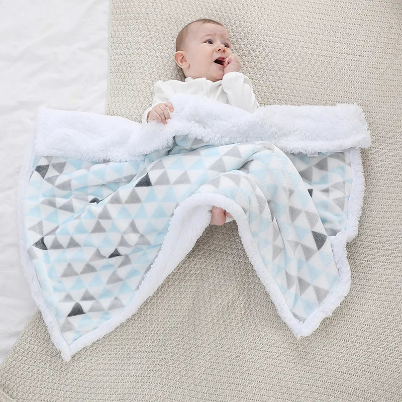 Warm Fleece Baby Blanket Cozy Stroller Cover