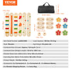 SucceBuy 6 PCS Balance Beam Stepping Stones Indoor Outdoor Wooden Toddler Balance Boards for Kids 2-6 Children Montessori Toy – Sensory & Coordination Training