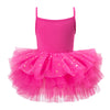 Girls Ballet Tutu Dress – Ruffled Sleeveless Performance Costume