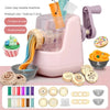Kids DIY Color Clay Kitchen Maker Set – Ice Cream, Noodle & Burger Machine with 12 Colors & Molds