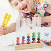 Clip Beads Test Tube Toy: Montessori Educational Game