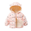 Kids Hooded Fleece Winter Jacket – Plush Warm Casual Outerwear