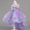 Girls Princess Ball Gown – Sleeveless Flower Party Dress