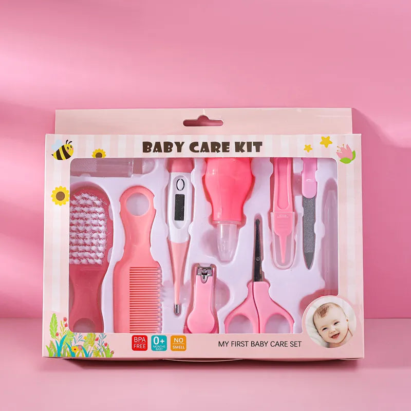 10Pcs Newborn Baby Care Kit - Health and Grooming Essentials