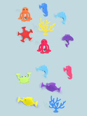 9-Piece Ocean Animal Bath Toys Set for Baby's Bath Time