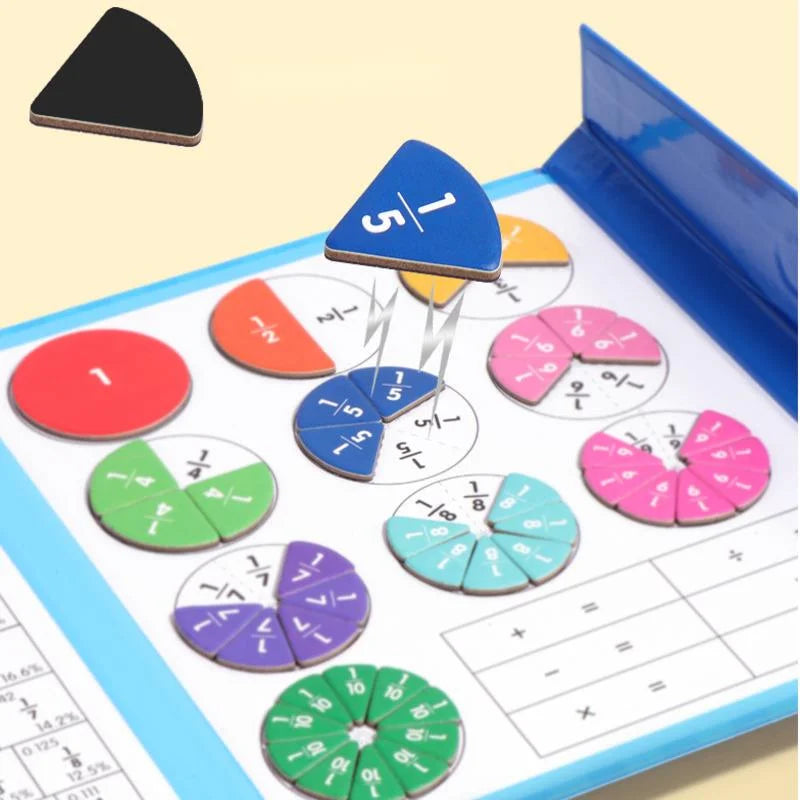 Jeu éducatif - Livre de fractions magnétiques - Multicolore - A partir Jeu éducatif - Livre de fractions magnétiques - Multicolore - A partir