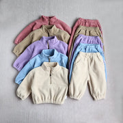 Conjunto de sudaderas con capucha deportivas para niños pequeños de otoño