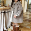 Girls Reversible Tweed Coat – Warm Autumn Jacket