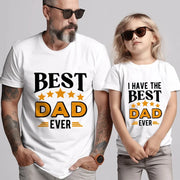Camisetas estampadas "Tengo el mejor papá" 