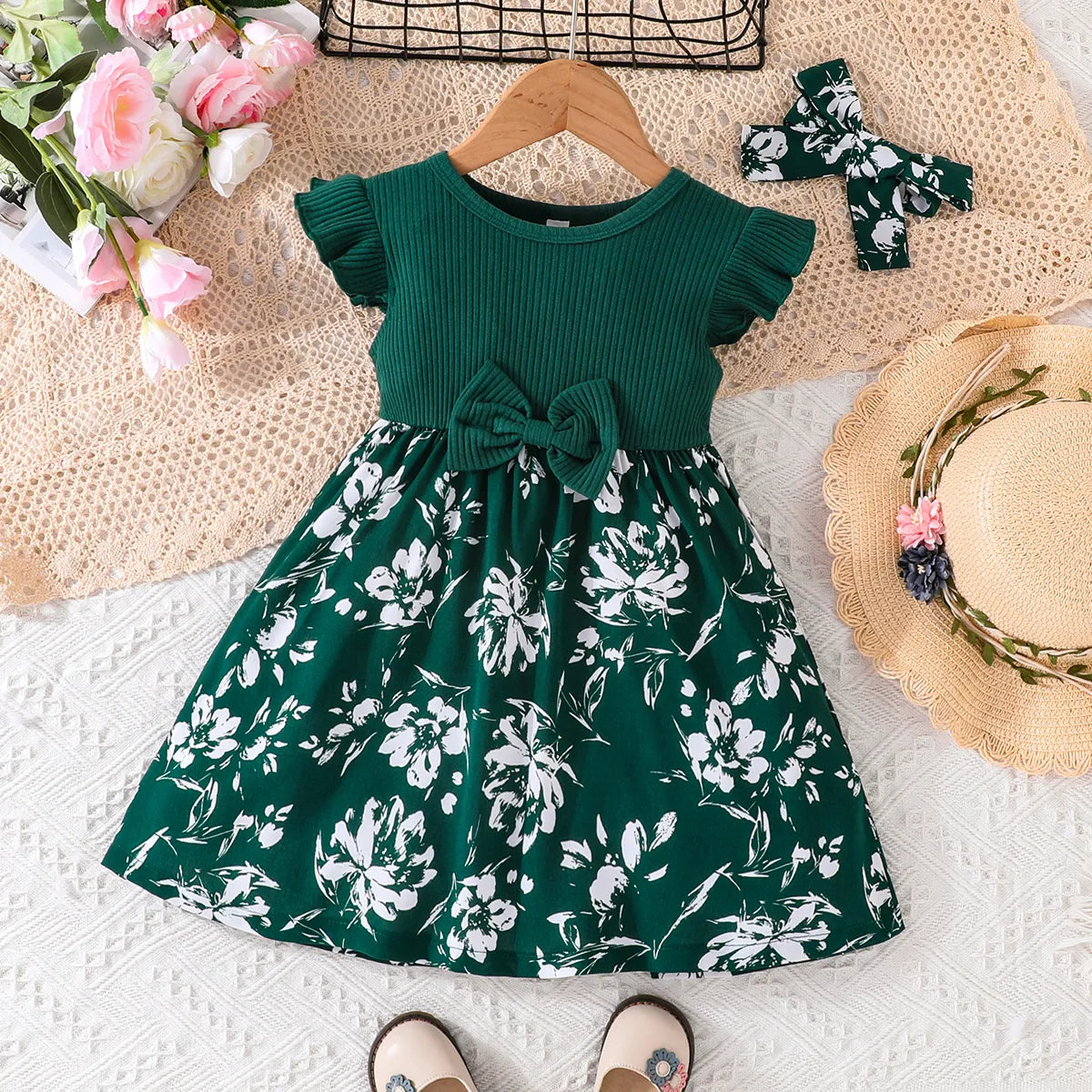 24 month princess dress Cute Floral Princess Dress