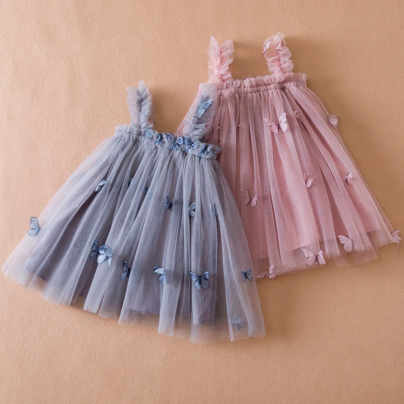 Butterfly Party Dress: Toddler Flower Luxury Dress for Summer 1lovebaby Butterfly Party Dress: Toddler Flower Luxury Dress for Summer 1lovebaby