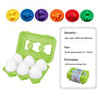 Montessori Matching Egg Puzzle – Color & Shape Learning Toy