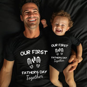 Nuestras camisetas a juego para el primer día del padre 