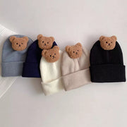 Cute Bear Knitted Baby Hat: Warm and Cozy Beanie