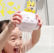 Cute Clouds Bath Toy: Spraying Water Fun