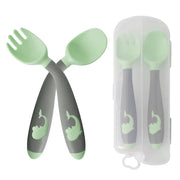 Baby Silicone Utensils Set: Training Spoons for Kids