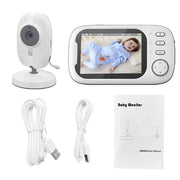 Child Surveillance Camera Set: 3.5'' Screen, Night Vision, Two-way Audio